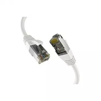 EFB-Elektronik CAT8.1 baltas 0,25m RJ45 jungiamasis kabelis S/FTP PIMF LSZH 2000MHz 40Gb tinklo kabelis