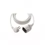 Prailginimo laidas REV 0016030114 3 m 1 AC lizdas Baltas