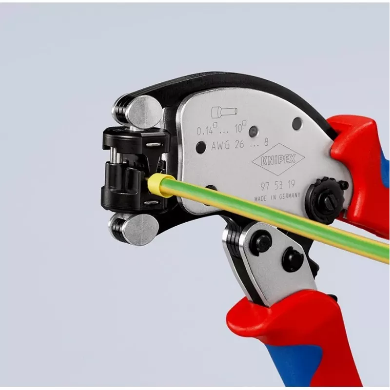 KNIPEX Twistor T savaime reguliuojančios užspaudimo replės vieliniams antgaliams