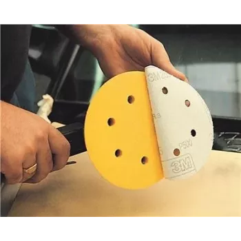 Šlifavimo diskai 3M Hookit P180 150 mm, skylučių raštas LD600A, pakuotė 100 vnt.