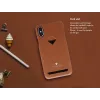 VixFox dėklas su kortelių kišene Samsung S9, karamelinės spalvos