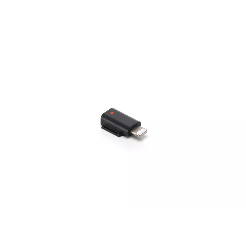 Garso adapteris DJI Mic 3 Mobile Phone Adapter (Lightning) – juodas, skirtas Apple įrenginiams