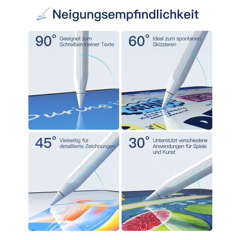 Rašiklis jutikliniam ekranui Inateck PCL005_WHITE – suderinamas su iPad Pro, iPad Mini, iPad 6–10