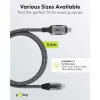 Goobay 70752 USB-C 3.1 į RJ45 Ethernet kabelis, Cat6 F/UTP, 5 m, juodas/sidabrinis