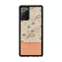 Telefono dėklas su medžiu Samsung Galaxy Note 20 — Rožinė gėlė ant juodo