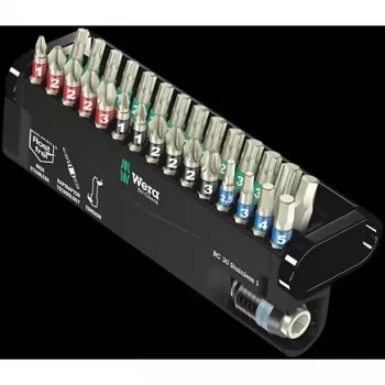 Wera Bit-Set 30 dalių BC Stainless/30 Bit-Check Phillips, Phillips Pozidriv, TORX, vidinis šešiakampis (05071109001)