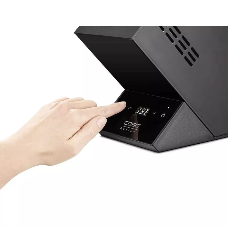 Caso 00614 Countertop vyno aušintuvas, juodas, 1 butelis