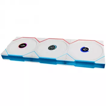 120mm ARGB PWM belaidis LCD korpuso ventiliatorius Lian Li UNI FAN TL su LCD ekranu