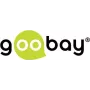 Goobay TV antenos kabelis (135 dB tipas), 4x ekranuotas, 2 m, baltas - auksuotas, Koax lizdas 90° > Koax kištukas 90° (70417)