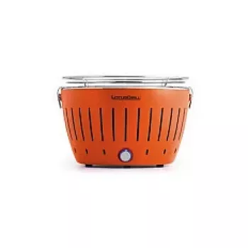 LotusGrill G34 U Oranžinė – nešiojama anglinė kepsninė