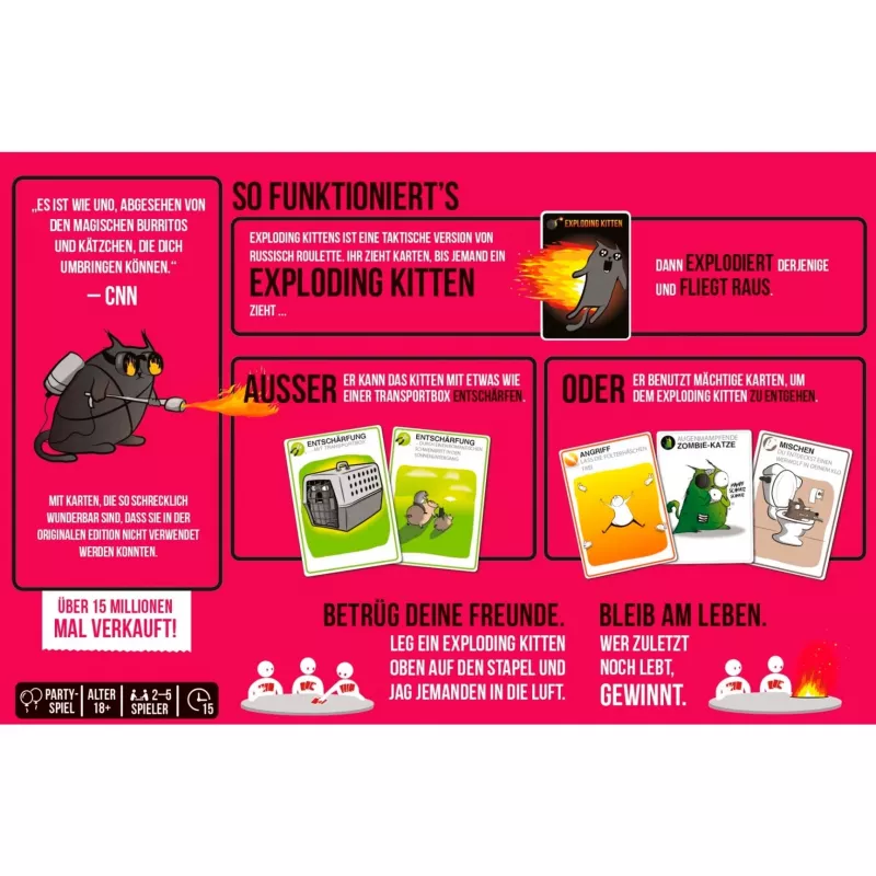 Exploding Kittens – NSFW versija, kortų žaidimas