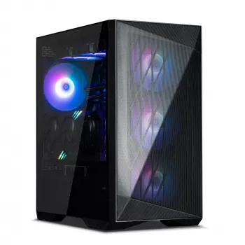 Zalman Z9 Iceberg MS juodas ATX vidutinis bokštas kompiuterio korpusas su 4x 140 mm ARGB ventiliatoriais