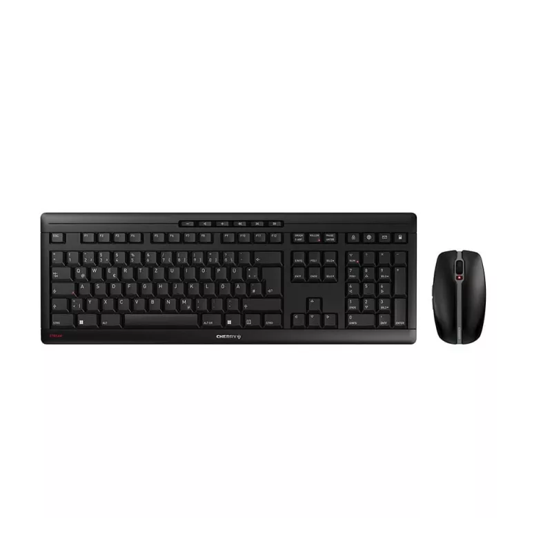CHERRY Stream Desktop Recharge belaidis klaviatūros ir pelės rinkinys, RF, QWERTZ, juoda