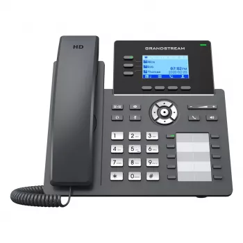 Grandstream Networks GRP2604P IP telefonas Juodas 3 linijos LCD