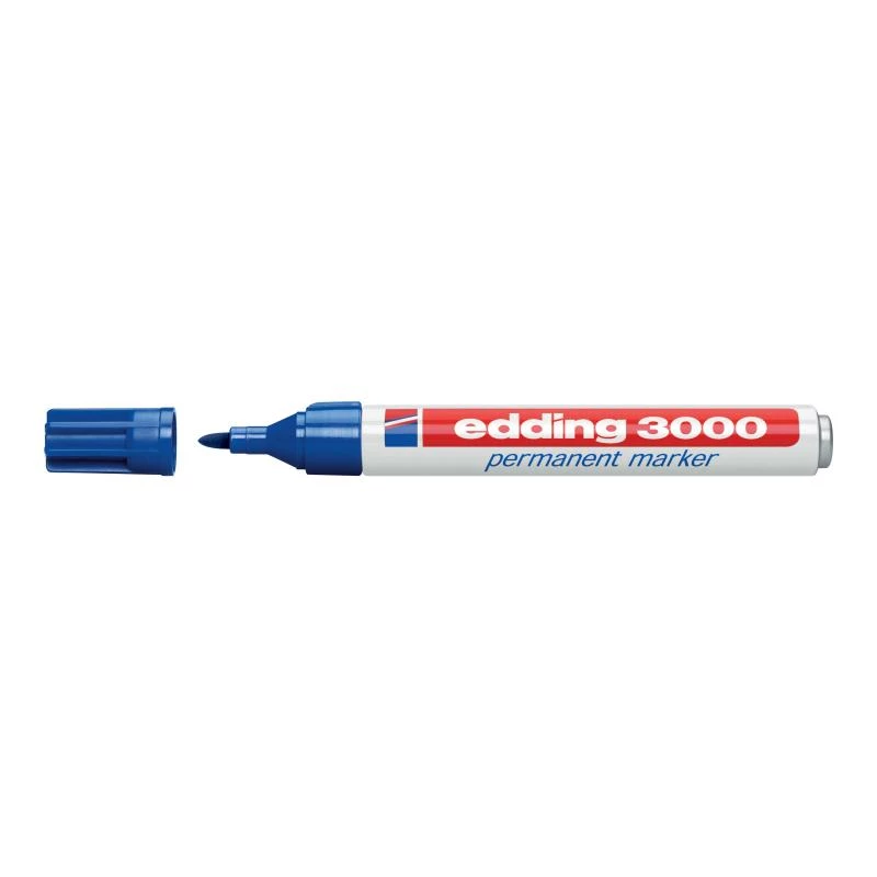 Permanentinis markeris Edding 3000 mėlynas 10 vnt.