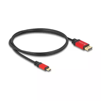 DeLOCK USB Type-C į DisplayPort laidas 8K 30Hz HDR 1m raudonas