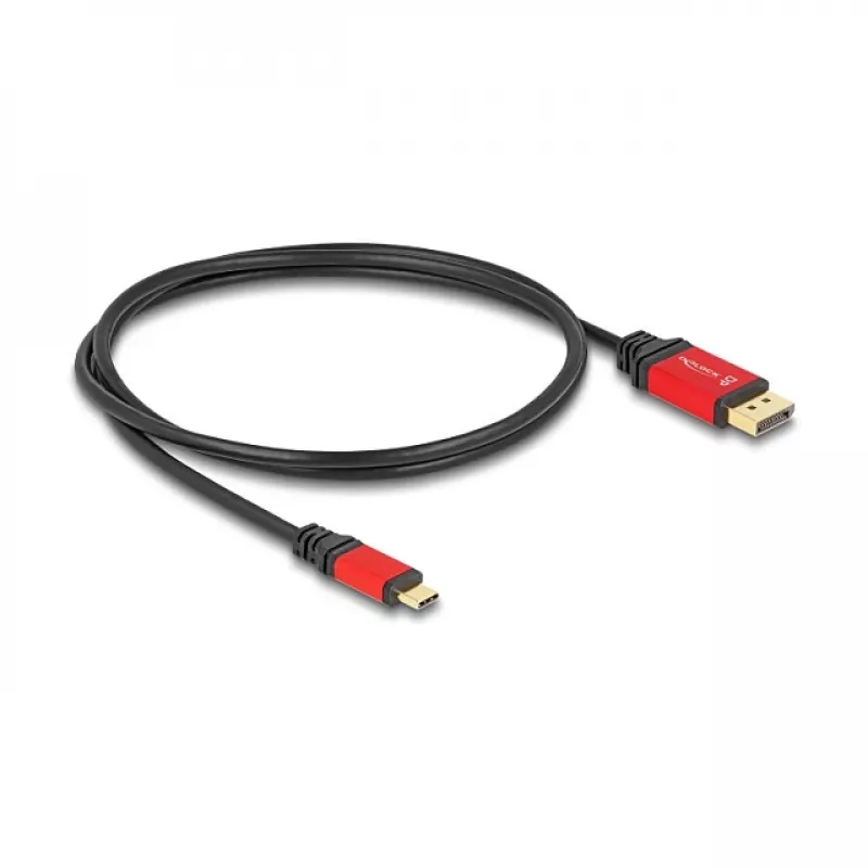 DeLOCK USB Type-C į DisplayPort laidas 8K 30Hz HDR 1m raudonas