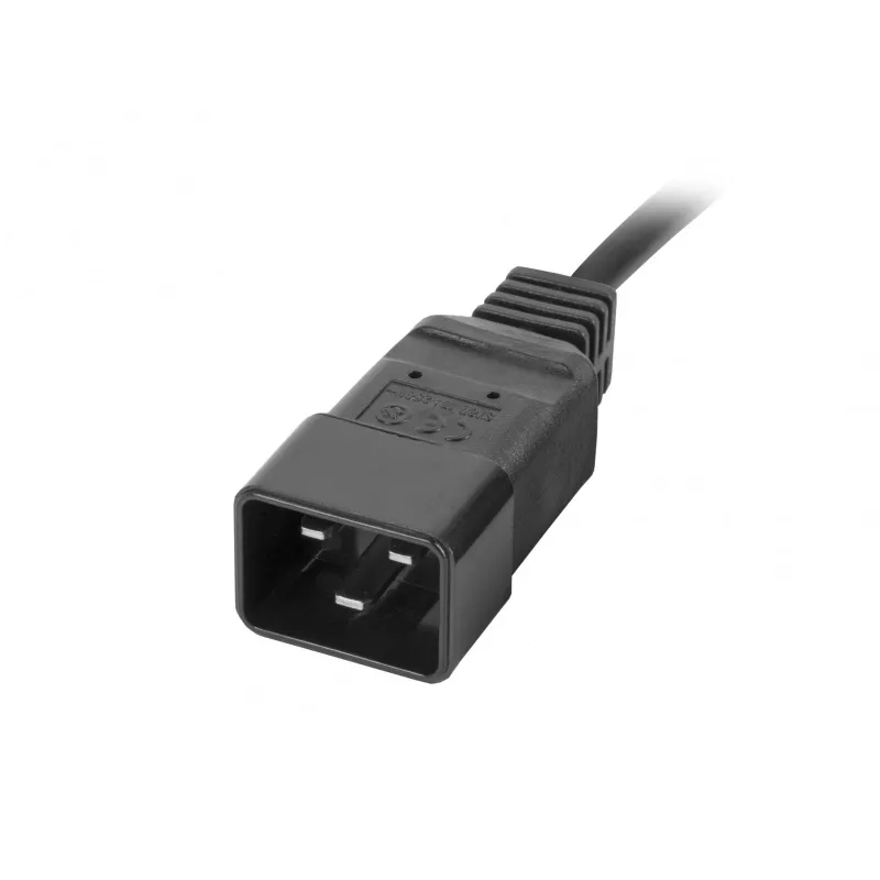 Lanberg PDU-08I-0200-C20-BK 1U 8x C13 19 inch PDU juodas