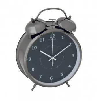 NeXtime žadintuvas 5113zw Wake Up Alarm, 23x30, juoda/turquoise