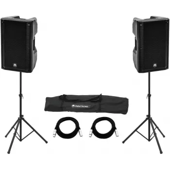 Aktyvių garsiakalbių rinkinys Omnitronic XKB-215A — 2×15 colių tvarkyklės, 2000W smailė
