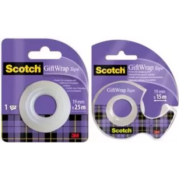 Lipni juosta dovanoms Scotch GIFTWRAPD 15 m Skaidri