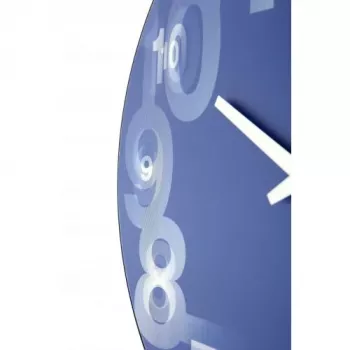 NeXtime 3077bl 3D sieninis laikrodis, Ø39.5 cm, mėlynas/baltas