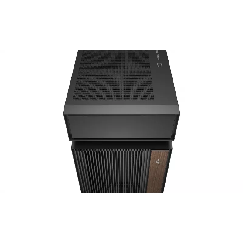 PC korpusas DeepCool CL660 Black — ATX/Micro-ATX/Mini-ITX, grūdintas stiklas, 2x3,5 colio + 1x2,5 colio, priekyje 140 mm, viršuje/gale 120-140 mm