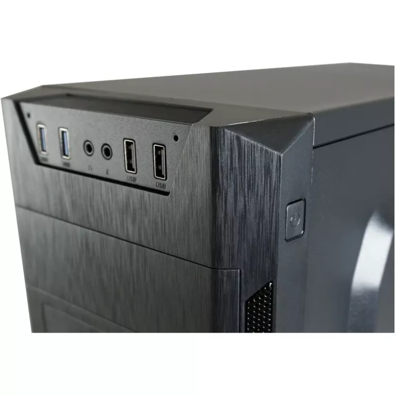 LC Power Classic 7040B - MDT korpusas - ATX - be maitinimo šaltinio - Juoda, šlifuotas aliuminis / Juoda - USB/Garsas