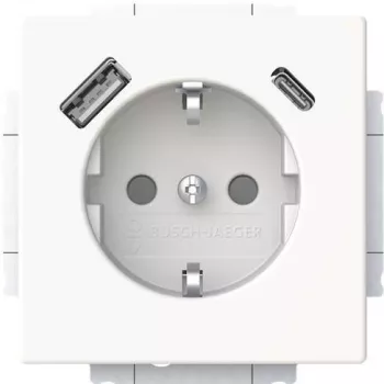 Busch-Jaeger SCHUKO kištukinis lizdas USB-A+C 20 EUCB2USBAC-884 (2CKA002011A6310)