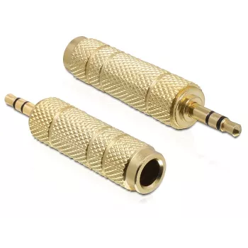 Pridėtinis adapteris DeLOCK 65360 3,5 mm lizdas – 6,35 mm kištukas, auksuoti kontaktai