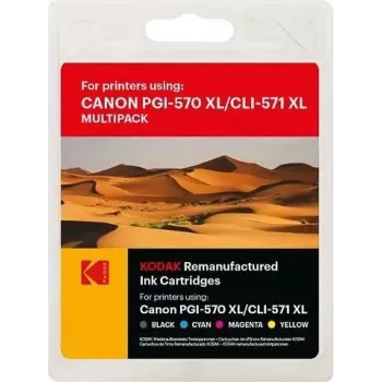 Originalus KODAK rašalo rinkinys MG5750 CMYKK PGI570XL CLI571XL 1x22ml 4x11ml (185C057168)