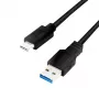 LOGILINK CU0169 LOGILINK - Laidas USB 3.2 Gen1x1, mažas USB-A į mažą USB-C, juodas, 1,5 m