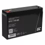 Įkraunama sandarioji švino rūgšties baterija Green Cell AGM12 6 V 7000 mAh Juoda