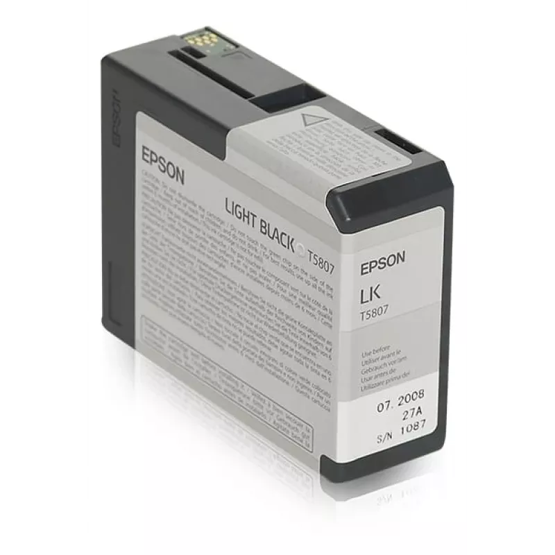 Epson Singlepack Light Black T580700, šviesiai juoda, pigmentinis rašalas, 80 ml, 1 vnt.