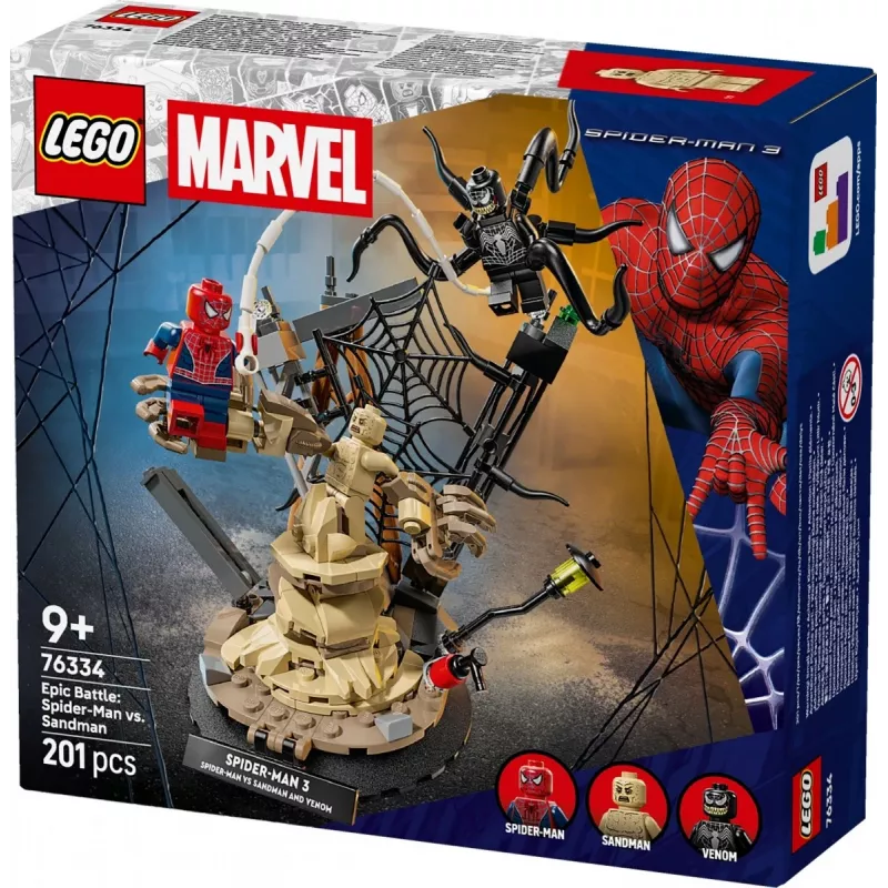 LEGO MARVEL 76334 Epinė kova: Žmogus Voras prieš Smėlio Žmogų