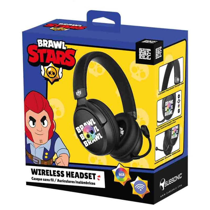 Belaidis žaidimų ausinių komplektas Subsonic Brawl Stars Brawl
