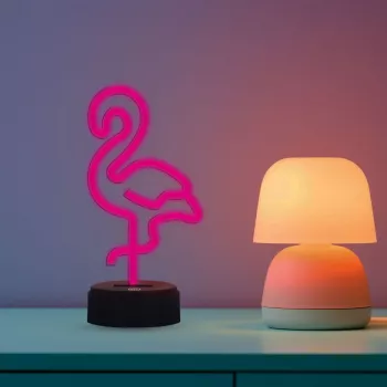 MANTA SNL79PK dekoratyvinė LED lemputė rožinis flamingas