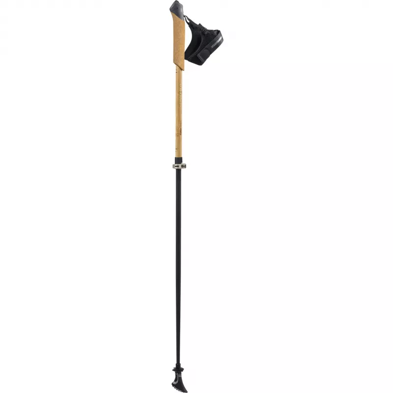 Bayamo Carbon Vario žygio lazdos (Juoda/Šviesiai ruda, 1 pora, 105-125 cm)