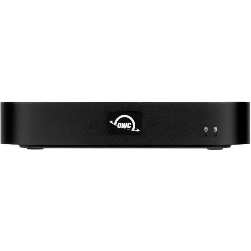 OWC miniStack STX Thunderbolt 4 sukraunamas saugyklos korpusas su šakotuvu, 2 skyriai (SATA + NVMe), juodas
