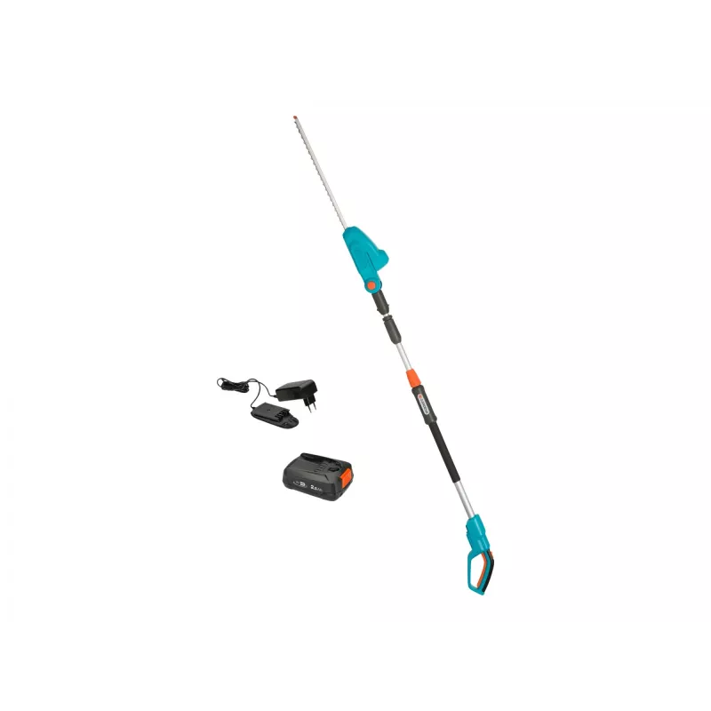 Akumuliatorinis teleskopinis krūmapjovė THS 42/18V P4A, paruoštas naudoti rinkinys (turquoise/Grey, Li-Ion akumuliatorius 2,5Ah P4A, POWER FOR ALL ALLIANCE)