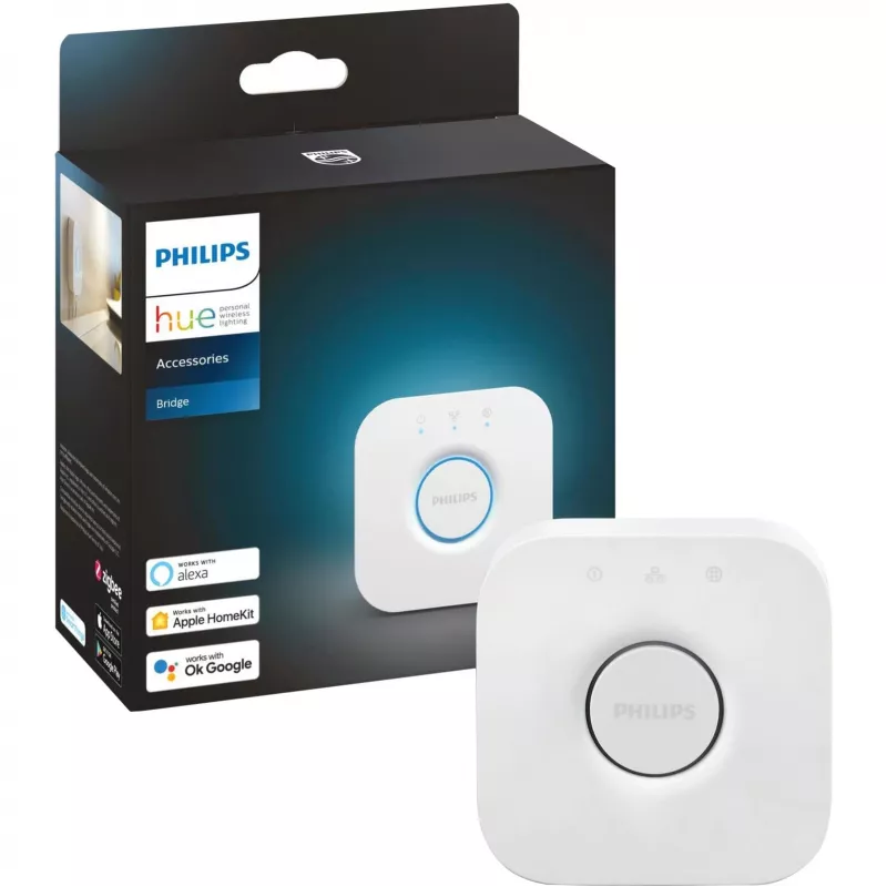 Philips Hue White Ambiance GU10 LED lempų dvynių rinkinys su Hue Bridge, pakeičia 35W halogeną