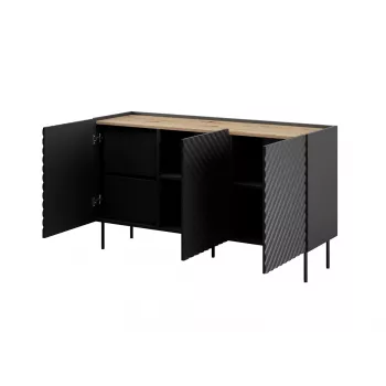 3D2SZ ONDA komoda 150x45x85 juodas