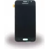 Samsung Galaxy J1 2016 ekrano dalių rinkinys GH97-18224C, juodas, jutiklinio ekrano keitimas