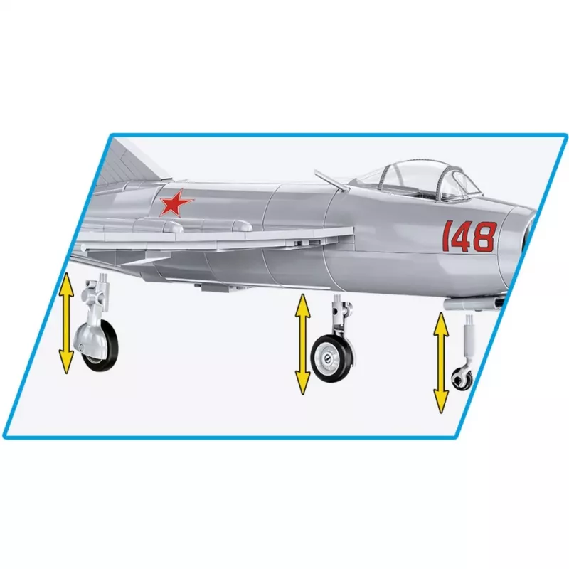 COBI Historical Collection Korėjos karas MiG-15 NATO kodas Fagot Sovietinis reaktyvinis lėktuvas