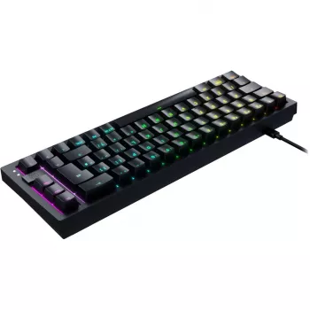 CHERRY K5V2 kompaktiška klaviatūra žaidimams USB QWERTY anglų juoda 67 klavišai RGB LED