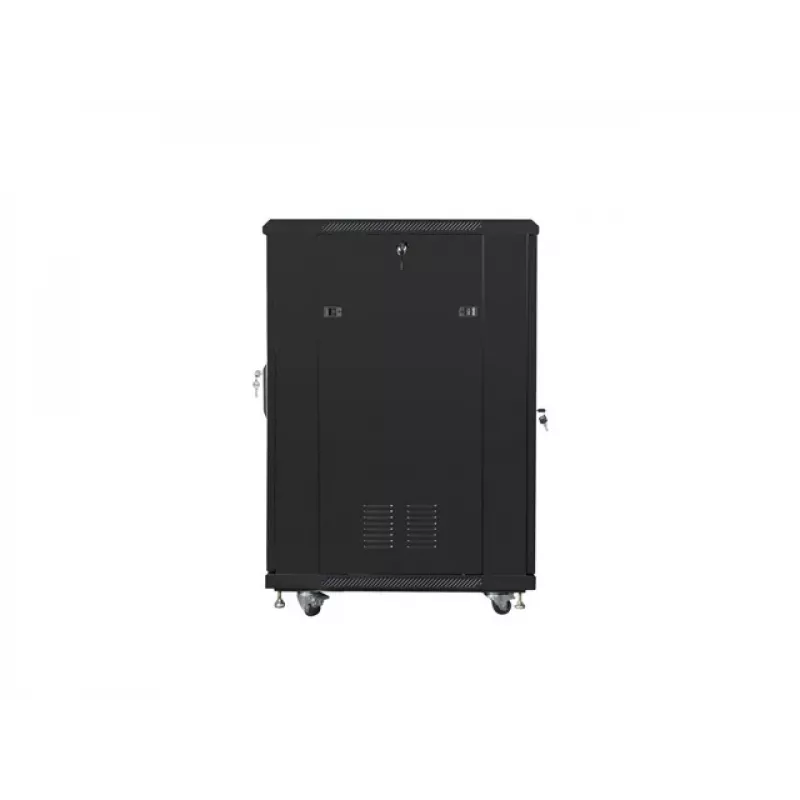 Stovimas 19 inch spintos stovas LANBERG FF01-6822-23B 22U, 1159×600×800 mm, IP20, ratukai, rakinamas, juodas