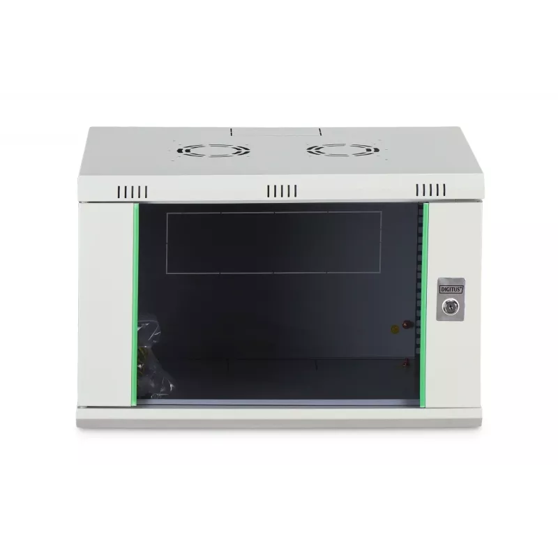 Sieninis 19 colių stovo spintos korpusas DIGITUS Dynamic‑N DN-37100, 7U, 600x450 mm (PxG), IP20, šviesiai pilka, neišardytas