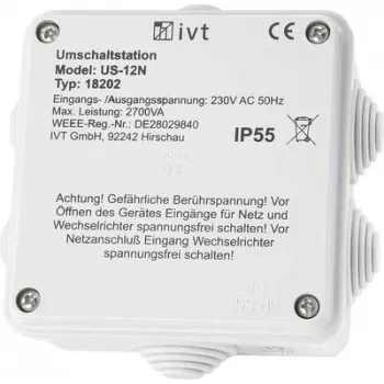 Nepertraukiamo maitinimo perjungimo stotis IVT US-12N 2760 VA 230 V AC