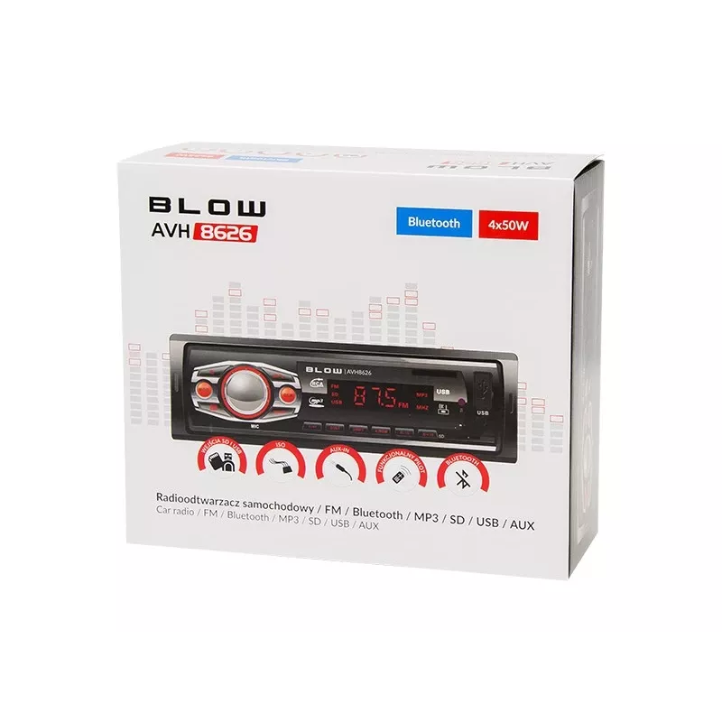 Automagnetola BLOW AVH-8626 su MP3/USB/SD/MMC/BT