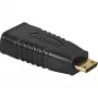 Wentronic Goobay HDMI™ adapteris, HDMI standartinis lizdas (A tipas), juodas - HDMI™ A lizdas > HDMI™ C (Mini) kištukas (68841)